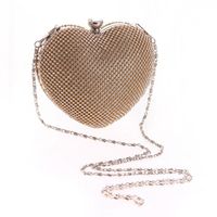 Female Bag With Diamond Heart Hand Holding Evening Party Bag main image 3