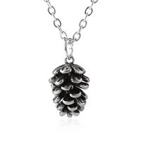 Simple Plant Pine Nuts Necklace Retro Flowers Flower Pendant Necklace Clavicle Chain Necklace main image 1
