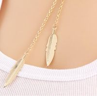 New Jewelry Simple Gold Leaves Simple Short Necklace Clavicle Chain Women main image 3