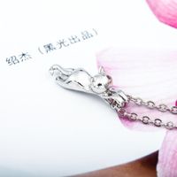 Animal Cat Pendant Necklace Cute Kitten Necklace Female Short Clavicle Chain main image 6