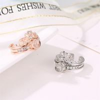 Crown Ring Open Couple Ring Fashion 100 Languages I Love You Projection Ring main image 3