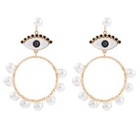 Earrings New Devil&#39;s Eye Earrings Fashion Punk Style Pearl Earrings For Women main image 5