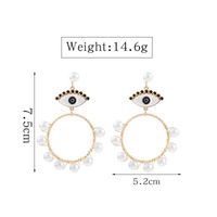 Earrings New Devil&#39;s Eye Earrings Fashion Punk Style Pearl Earrings For Women main image 6