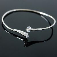 Bracelet Double Diamond Zircon Line Open Bracelet Bracelet For Girls main image 1