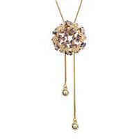 Retro New Bauhinia Crystal Sweater Chain Long Necklace Jewelry Wholesale sku image 2