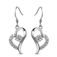 S925 Pure Silver Ear Hook Zircon Earrings Wholesales Fashion sku image 1