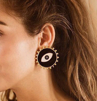 European And American Fashion Metal Demon Eye Personalized Earrings main image 1