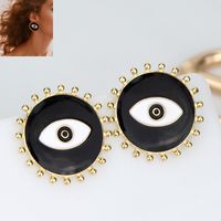 European And American Fashion Metal Demon Eye Personalized Earrings main image 4