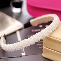 Diadema De Lujo Coreana De Cristal Para Mujer Con Cuentas Tejidas Hechas A Mano Accesorios Para El Cabello Diadema Ancha main image 8