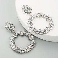 Round Alloy With Rhinestone Earrings Earrings Female Geometric Jewelry Wholesales Fashion main image 3