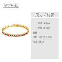 Bracelet Full Diamond Plated Gold Hand Jewelry Women main image 6