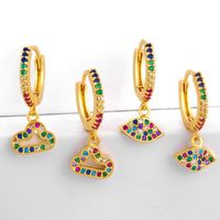 Inlaid Color Diamond Earrings Earrings Women Cloud Earrings main image 2