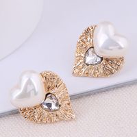 925 Silber Nadel Koreanische Mode Süße Ol Einfache Liebe Temperament Ohrringe sku image 1
