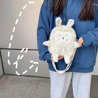 Teddy Soft Cute Little Sheep Shoulder Bag Cute Cartoon Girl Mobile Phone Bag main image 4