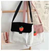 Student Childish Fruit Strawberry Shoulder Bag Girl Chic Wild Messenger Bag main image 6