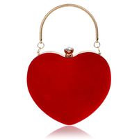 Hot Heart-shaped Handbag Lady Fashion Makeup Bag Evening  Bag Clutch Bag main image 6
