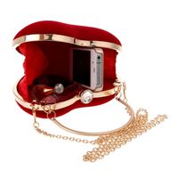 Hot Heart-shaped Handbag Lady Fashion Makeup Bag Evening  Bag Clutch Bag main image 3