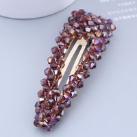 Crystal Water Drop Hair Clip Side Clip Simple Hairpin Word Clip Fashion Hairpin Hair Accessories sku image 1