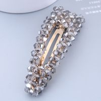 Crystal Water Drop Hair Clip Side Clip Simple Hairpin Word Clip Fashion Hairpin Hair Accessories sku image 4