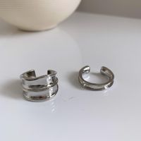 Metal Ring Double Layer Design Wide Side Ring Women Wholesales Fashion main image 5