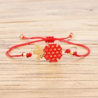 Pulsera Mujer Joyería De Fruta Miyuki Cuentas De Arroz Piña Tejida A Mano Cuerda De Amistad De Piña main image 5