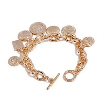 Wholesale Fashion Jewelry Copper Coin Head Coin Alloy Plating Bracelet Bracelet Accessories For Women main image 3