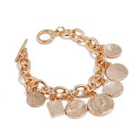 Wholesale Fashion Jewelry Copper Coin Head Coin Alloy Plating Bracelet Bracelet Accessories For Women main image 4