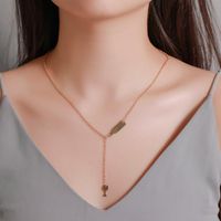 Wholesale Fashion Jewelry Red Wine Bottle Wine Necklace Female Long Single Layer Sweater Chain main image 1