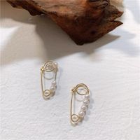 Sweet Earrings Pin String Pearl Earrings Wholesale Fashion Jewelry main image 4