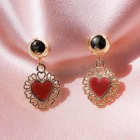 New Exaggerated Gold-plated Love Earrings Still Punk Wind Earrings Women Wholesales Fashion main image 3