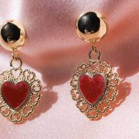 New Exaggerated Gold-plated Love Earrings Still Punk Wind Earrings Women Wholesales Fashion main image 5