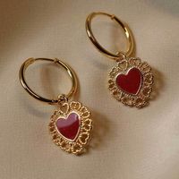 New Exaggerated Gold-plated Love Earrings Still Punk Wind Earrings Women Wholesales Fashion main image 4