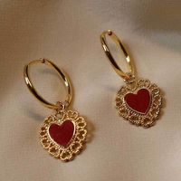New Exaggerated Gold-plated Love Earrings Still Punk Wind Earrings Women Wholesales Fashion main image 6