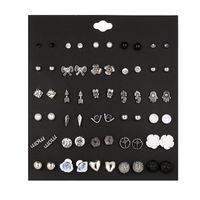 30 Pairs Of Silver-plated Owl Pearl Earrings Set Wholesale Fashion Jewelry main image 6