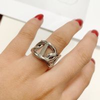 Simple Retro Chic Wind Three Ring Winding Pig Nose Index Finger Ring Wholesales Fashion sku image 2