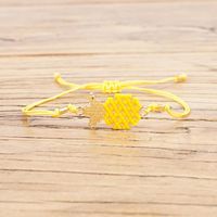 Pulsera Mujer Joyería De Fruta Miyuki Cuentas De Arroz Piña Tejida A Mano Cuerda De Amistad De Piña sku image 2