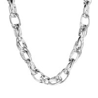 Wholesale Fashion Jewelry Metal Thick Chain Necklace Choker Ladies Necklace sku image 2