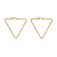 Geometric Earrings French Exaggerated Hollow Triangle Earrings Wholesales Fashion sku image 2