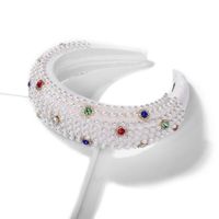 Sponge Band Diamond Pearl Hair Hoop Luxury Hair Accessories Hand-sewn Jewelry main image 6