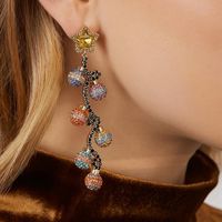 Alloy Diamond Earrings Creative Fashion Earring Temperament Dress Accessories main image 1