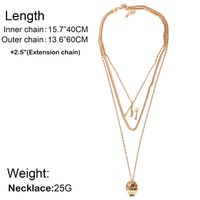 Fashion Simple M Letter Element Item Personalized Pendant Necklace Women main image 6