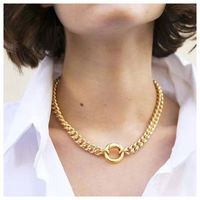 Personality Accessories New Chain Circle Stitching Women's Necklace Women Necklace main image 2