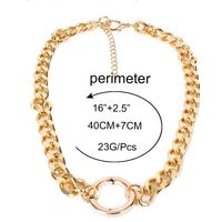 Personality Accessories New Chain Circle Stitching Women's Necklace Women Necklace main image 6