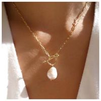Jewelry Simple And Irregular Pearl Clavicle Chain Pendant Wholesales Fashion main image 1