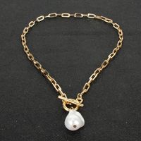 Jewelry Simple And Irregular Pearl Clavicle Chain Pendant Wholesales Fashion main image 3