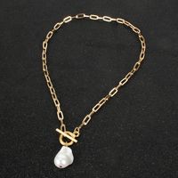 Jewelry Simple And Irregular Pearl Clavicle Chain Pendant Wholesales Fashion main image 4