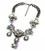 Fashion Items Wholesale Exaggerated Flowers Colorful Necklace Jewelry Wholesales Fashion main image 3