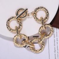 Alloy Bracelet Necklace Set Hip Hop Metal Jewelry Rock Bracelet Necklace Accessories Wholesale main image 3