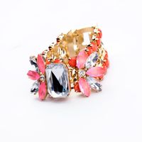 Cross-border Qingdao Europäischer Und Amerikanischer Modeschmuck Großhandel Kristall Diamant Süße Blume Damen Armband main image 3