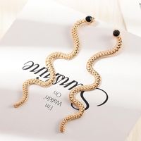 Personalized Fashion Snake Earrings Exaggerated Creative Snake Element Earrings sku image 1